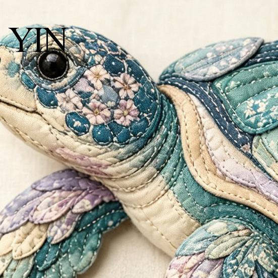 Family Craft Night Activities Ocean Animal Patchwork Kit, DIY Fabric Sewing Handmade Gift Crafting Materials Sea Turtle Octopus Kit for Adults,