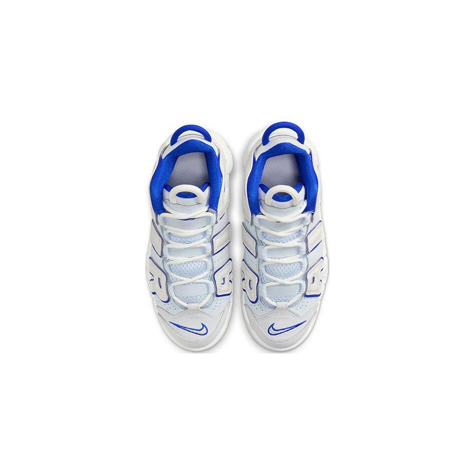 Nike Air More Uptempo PS White Royal Kids Sneakers Summit-White Football-Grey Racer-Blue FN4858-100