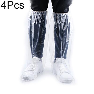 4 шт. водонепроницаемый практичный прозрачный простой чехол для обуви от дождя современный пластик одноразовый эластичный