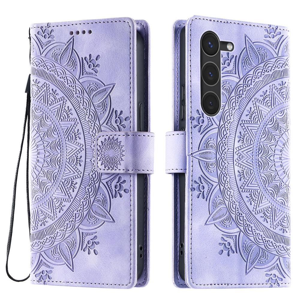Для Samsung Galaxy S23+,S23,S22+,S22,S21 FE,S21,S21+ Флип-кошелек с тиснением "Мандала" из PU-кожи Чехол для телефона