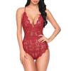 Сексуальные женские боди с кружевом на бретелях Perspective Lingerie Deep V-Neck Bodysuit