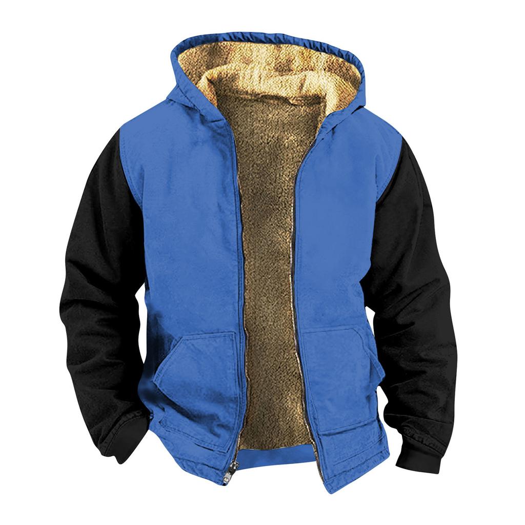 Мужская однотонная куртка, мужская весенне-осенняя повседневная трендовая куртка на молнии с капюшоном