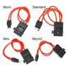 Модификация 16AWG большого размера, стандартный мини-предохранитель Micro2, удлинитель, автомобильный держатель предохранителя, блок предохранителей ACC