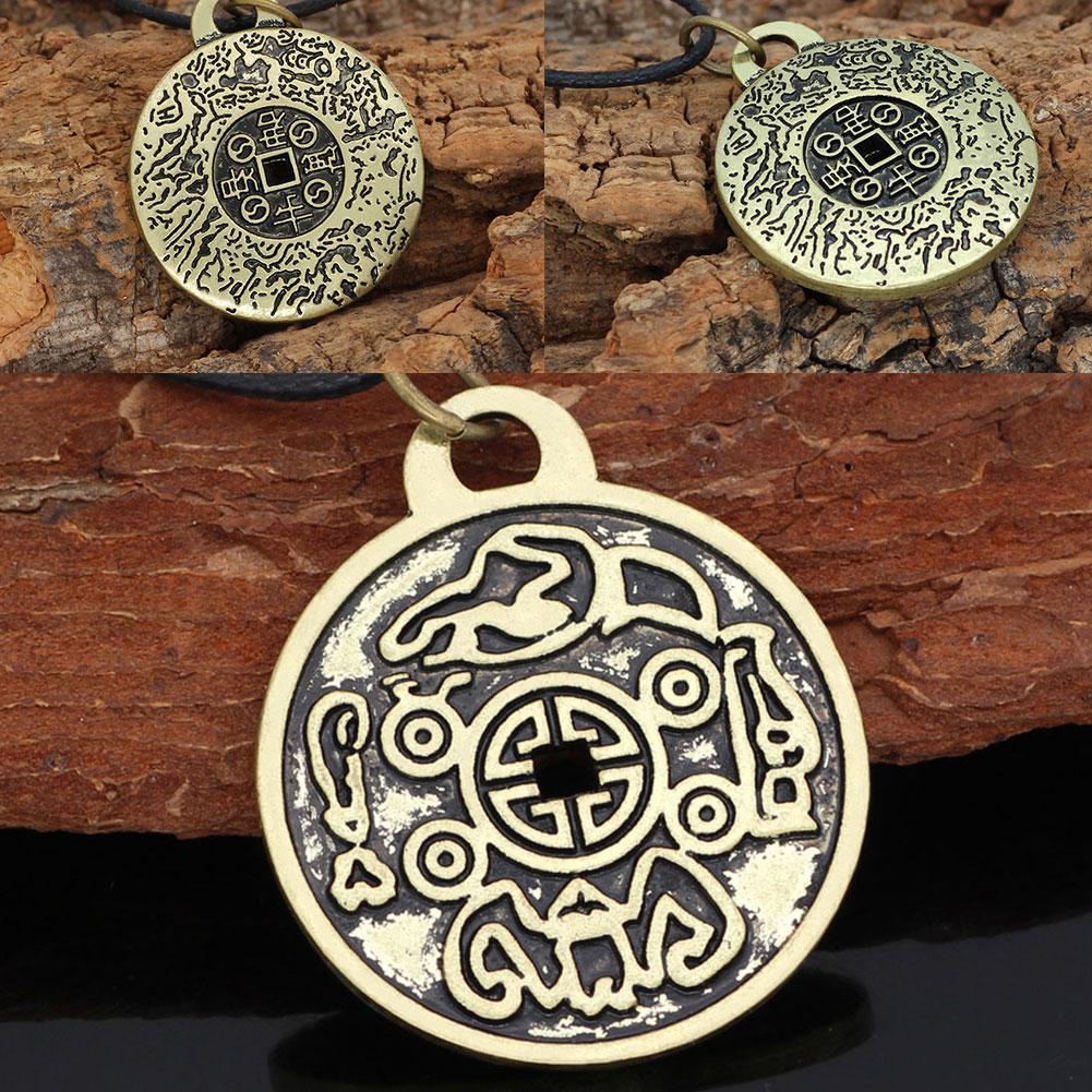 Китайский даосизм древняя монета кулон ожерелье изгоняющая женщин монета усиление демона деньги и Лу D0C3