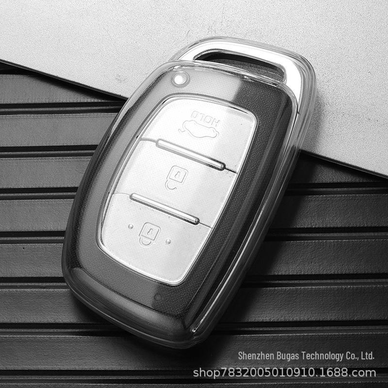 Чехол для ключа Beijing Hyundai для Mingtu, ix35, ix25, Langdong, Lingdong, Tucson, Sonata 9, Reina — прозрачная сумка