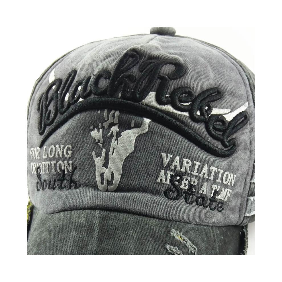Graffiti text baseball cap washed cap cowboy sun hat