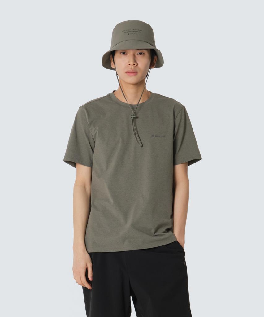 SNOWPEAK APPAREL Quick-Dry Airhole Basic Short Sleeve T-Shirt (S26Mmtts58) Khaki