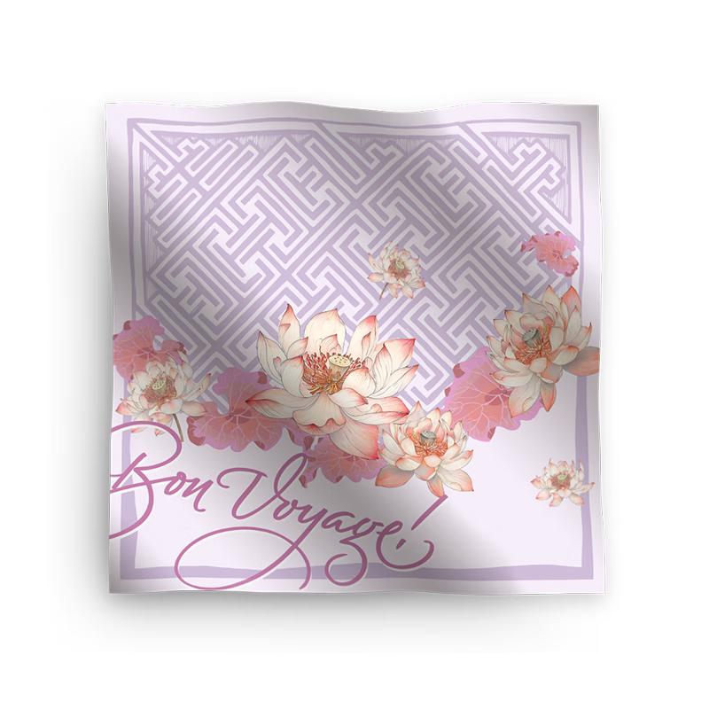 Wanshili Spring Bloom Double-Sided Square Scarf