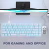 Abucow 60% Mechanical Gaming Keyboard, Black Switches, Wired Compact Keyboard with Blue LED Backlight, Replaceable White Keycaps, Compatible with