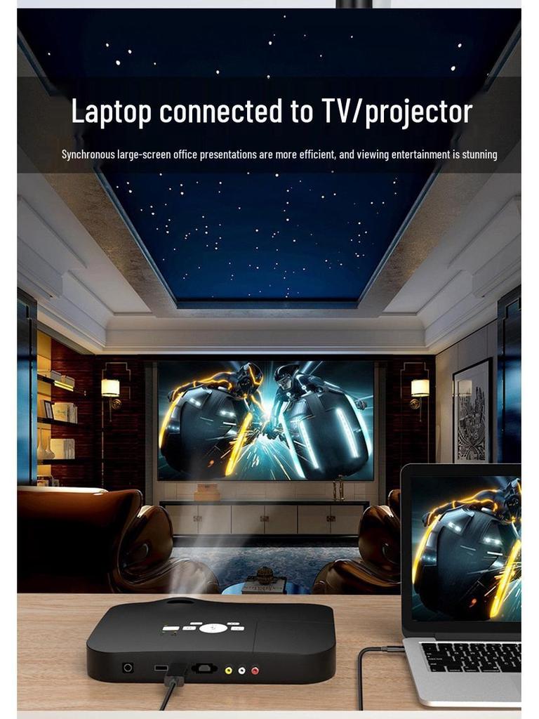 1,8-метровый HD-адаптер Type-C на HDMI 4K60Hz для подключения мобильного дисплея