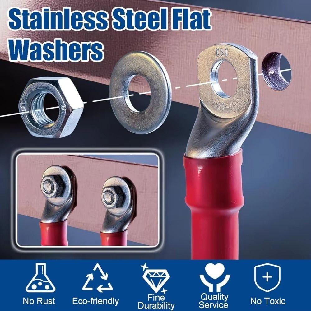 180PCS Flat Design Stainless Steel Sealing Gasket Sump Plug Washer Kitchen Applications