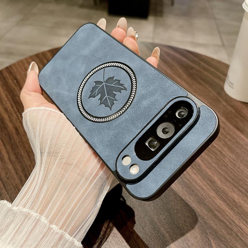 Для Google Pixel 7 Для чехла для телефона Magsafe Для Google Pixel 7A 7 Pro Магнитная беспроводная зарядка Кожаная задняя крышка Funda