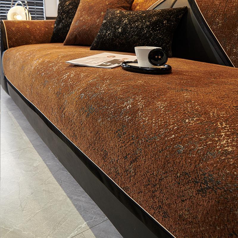 Роскошная Подушка для Дивана Премиум-класса с Прямыми Краями Новая Фиксированная Нескользящая Защита от Царапин Когтями Кошек Кожаная Подушка для Сиденья Дивана Прямого Ряда