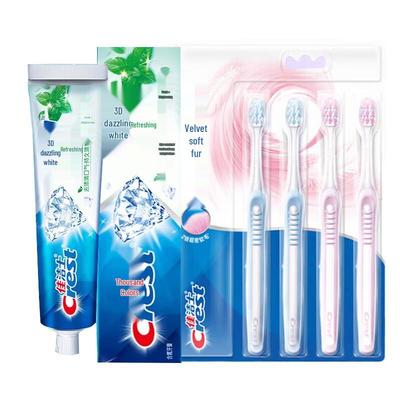 Набор Crest 3D White Зубная паста и Зубная щетка для ухода за деснами