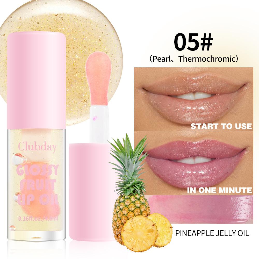 20 цветов фруктовый жемчужный увлажняющий желе-масло для губ стойкий увлажняющий водный блеск для губ мерцающий теплый оттенок для губ