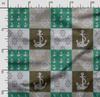 Soimoi Принт морских ракушек, хлопковый батист, ткань для квилтинга, продаваемая во дворе, ширина 42 дюйма, хлопчатобумажная ткань средней плотности, швейные принадлежности, синий и