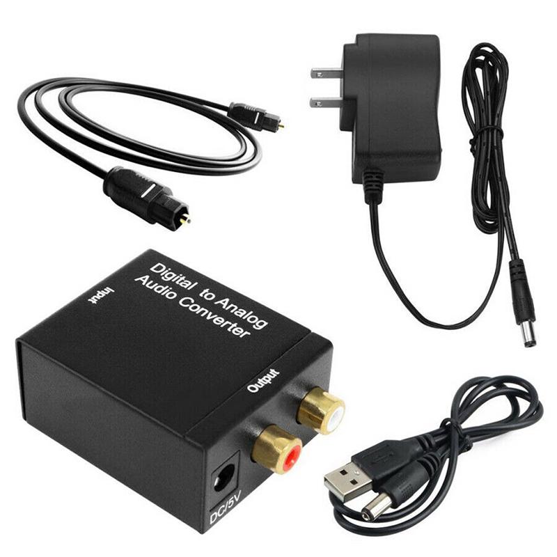 Optical  Toslink Digital To Analog Audio Converter Adapter Rca L/R