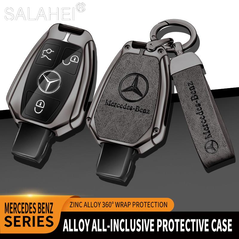 CQL1 Car Smart Remote Key Cover Alloy Protector Shell For Mercedes Benz GLC GLA CLA GLB GLE GLS GLK W223 W177 W205 W213 A C E S Class