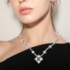 White Topaz Gemstone Mother's Day Handmade Jewelry Necklace 20 In