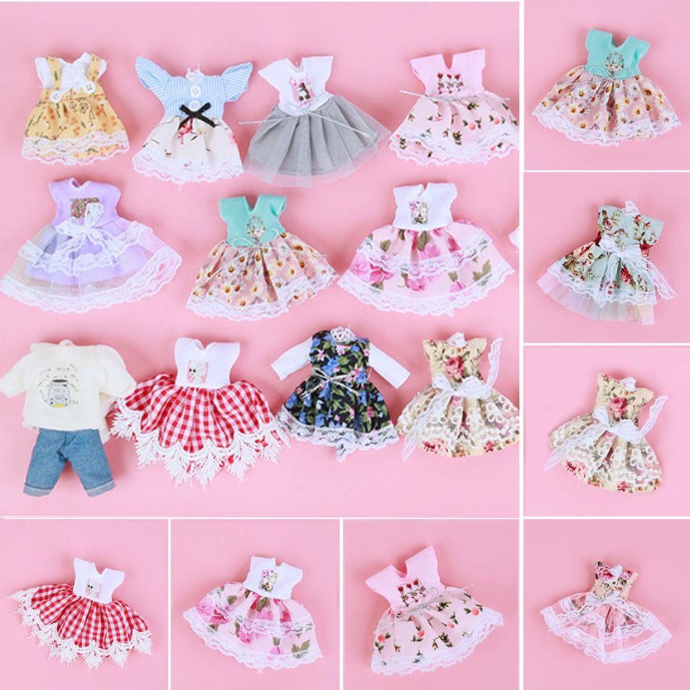 Children DIY Girls Doll Clothes 7 Styles Skirt Suit High-end Dress Up 16cm Doll/1/8 BJD Doll