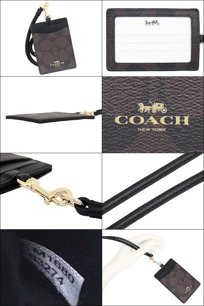 Accessories F63274 Brown X Black Signature [Coach] (card Case) Men's Women's [Outlet Product] [Product]