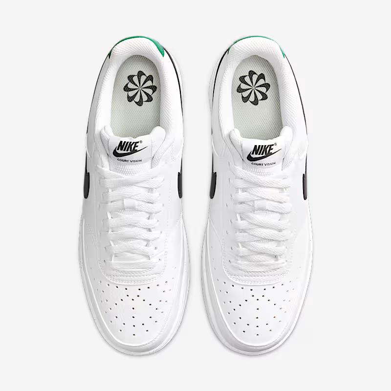 Nike Court Vision Low Next Nature sneakers White/Black/Malachite