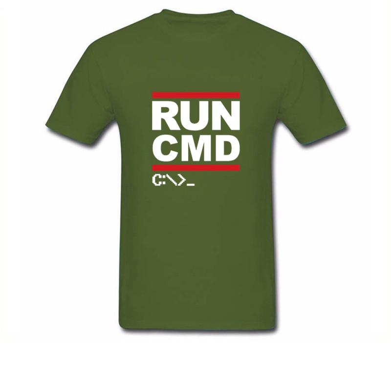 Run Cmd Programmer T Shirt Great Youth Rude T Shirts Round Collar Short Sleeve T Shirts
