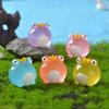 Diy Decorative Figurines Gift Luminous Frogs Fairy Garden Decoration Miniature Frog Figurines Glow At Night Home Decor