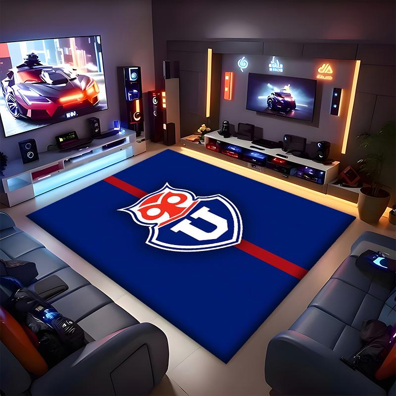 Universidad De Chile Polyester Carpet, Soft Indoor Mat for Office Chair, Living Room, Computer Desk - Decorative Home Office Rug Design