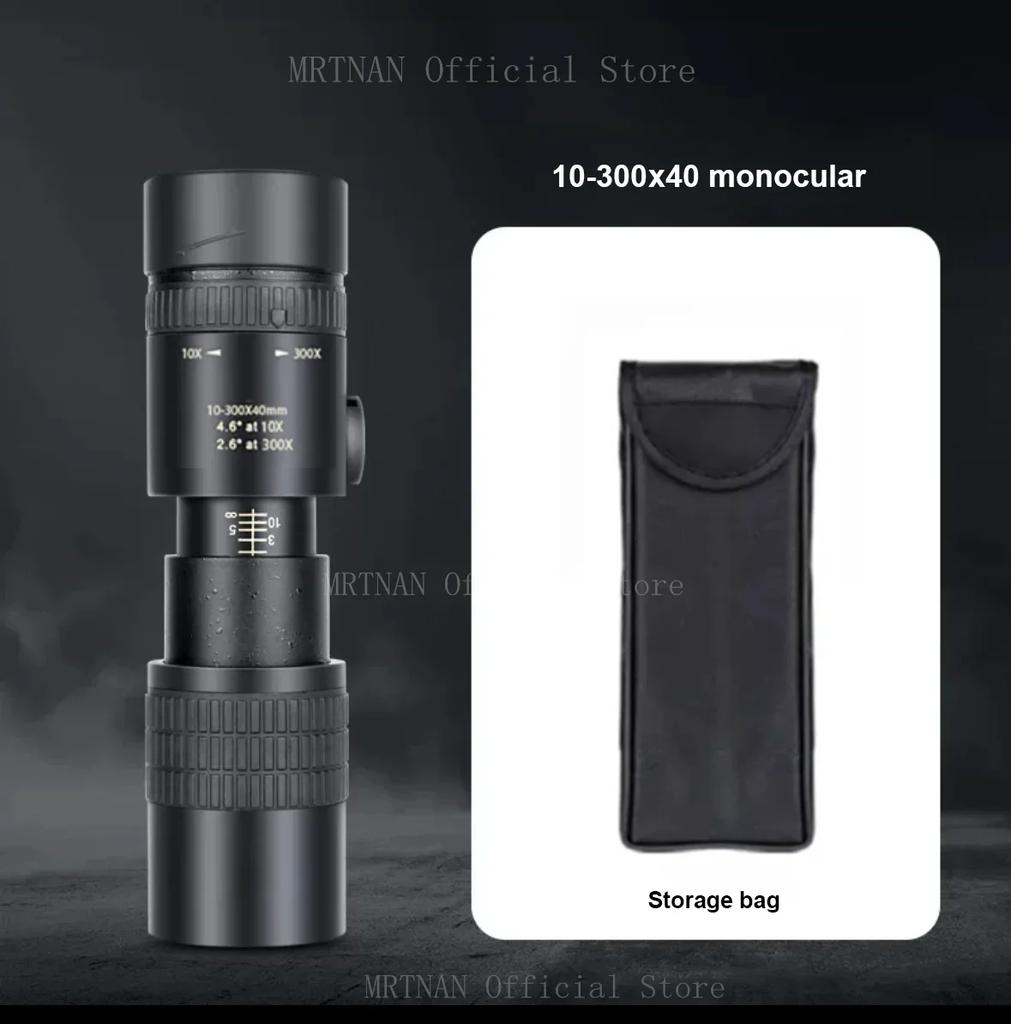 10-300X HD Зум Мощный Бинокль Дальнего Действия Профессиональный Монокулярный Телескоп Высококачественные BAK4-Призмы Портативный для Кемпинга