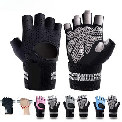 Перчатки для тяжелой атлетики с поддержкой запястья для тяжелых упражнений, бодибилдинга, тренировок в спортзале, фитнеса, кроссфита