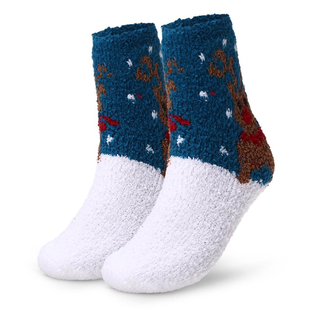 Теплые Взрослые Носки Узорные Рождественские Праздничные Носки Впитывающие Уютные Зимние