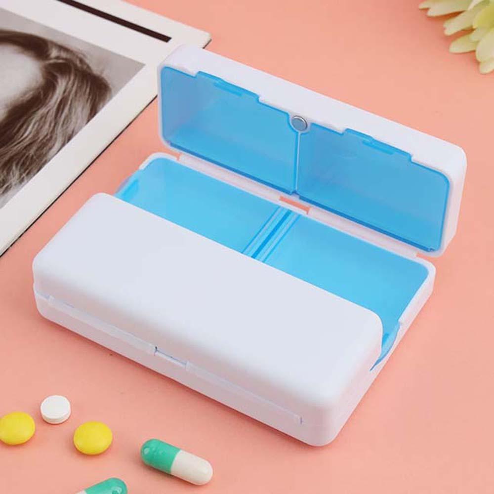 7 Grids Pills Organizer Case Magnetic Pill Box Waterproof Magnetic Pill Case Foldable Unisex