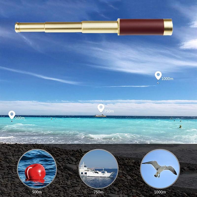 MOONN 25x30 Ретро Пиратский монокулярный телескоп Подзорная труба Инструменты Водонепроницаемый карманный мини-портативный бинокулярный прицел для просмотра игр Путешествия Туризм Охота