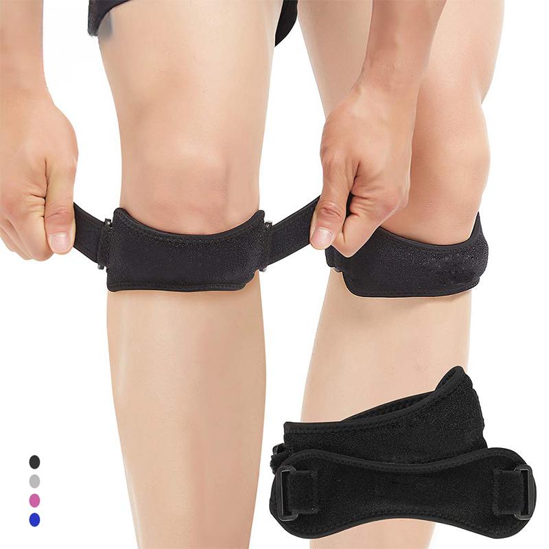 1 Pair Patella Tendon Knee Strap, Knee Pain Relief Support Brace Hiking, Soccer, Basketball, Running,Jumpers Knee,Tennis & Squat