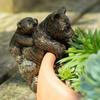 Ayiqcha Figurasi Guldon Vaza Quchoqlagich Osma Koala Resin Hayvon Haykali Haykaltaroshlik Ichki Tashqi Bog'ni Bezash Bezak