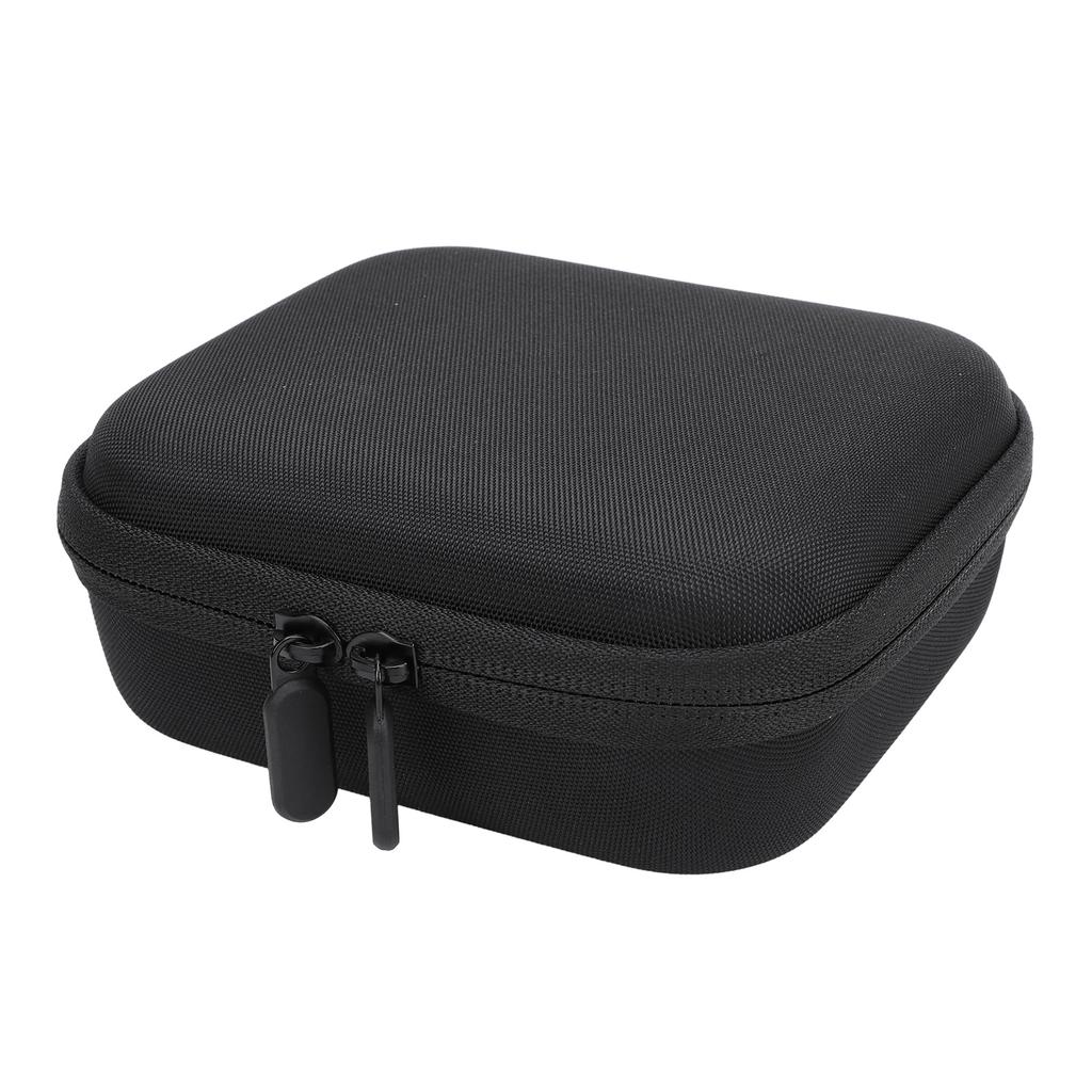 Action Camera Case with Two Way Zipper Mesh Pocket Black Nylon Drop Resistant Portable Water Resista