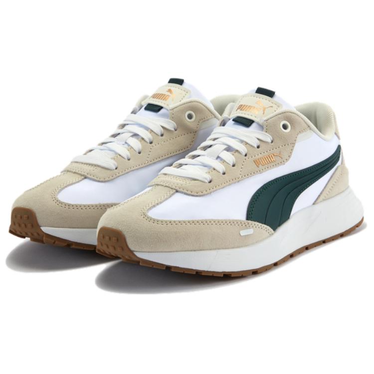 Puma Runtamed Series Wind Удобные Мягкие Низкие Кроссовки для Повседневной Носки Унисекс Белые 404412-02
