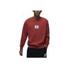 Jordan FW23 Year Of The Dragon CNY Series New Year Logo Patch Crew Neck Loose Sweatshirt Men Sweatshirt Lobster-Red FB6935-604