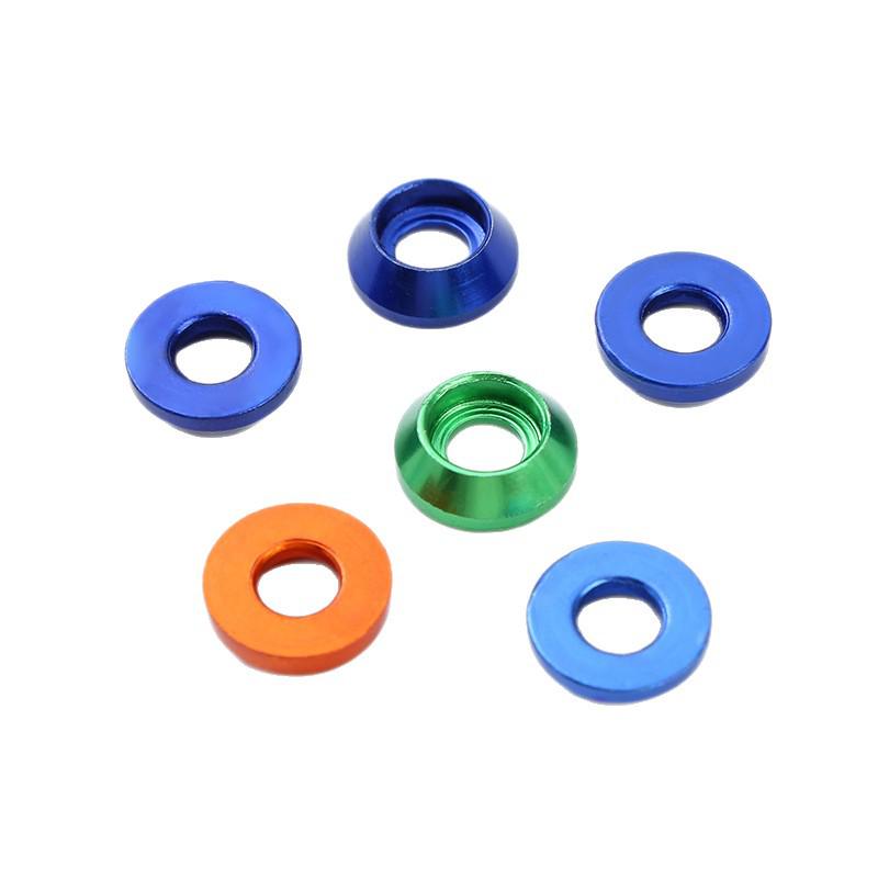 Colored Aluminum Alloy Motorcycle Countersunk Conical Screw Washer