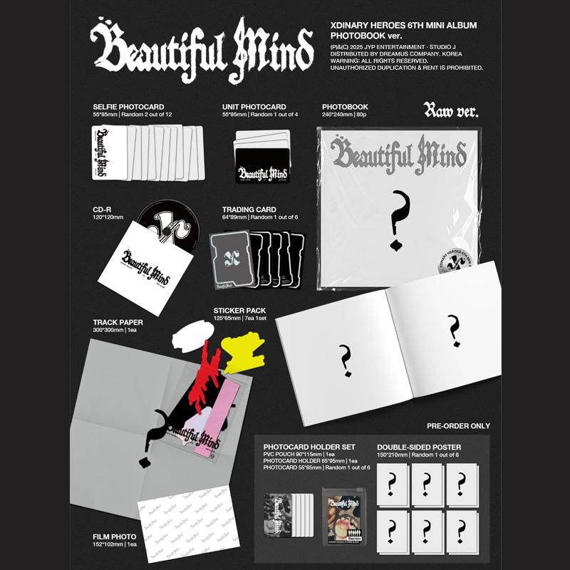 Xdinary Heroes 6-й мини-альбом Beautiful Mind (ФОТОАЛЬБОМ вер.)