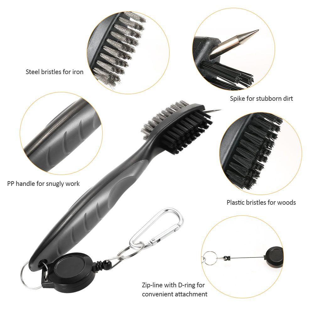 Goods Golf Golf Club Brush Golf Accessories Retractable Groove Cleaner Groove Cleaning Brush