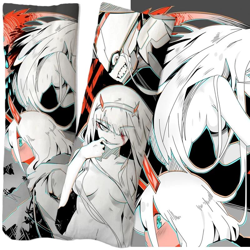 Аниме DARLING in the FRANXX Zero Two Dakimakura Наволочка Подушка Чехол Обнимающая Подушка Чехол Игровая Подушка Otaku Чехол