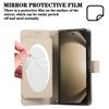 Кожаный чехол-книжка с зеркалом и держателем для карт для Samsung Z Fold 6/7, Crossbody