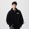 Loose Fit Devil Graphic Hoodie Men - Casual Streetwear Black Gray