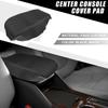 ABSOPRO Car Center Console Pad, Waterproof Armrest Seat Box Cover Protector for Dodge Charger 2008-2010, Black with White Stitching