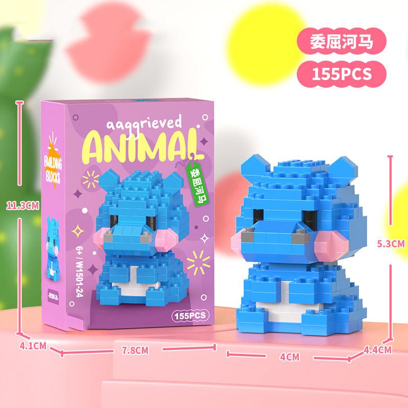 Animal Cat Bricks Constructor Set Micro Building Blocks Children Toy Adult Particle Building Block Dog Mini Toys Home Decoration