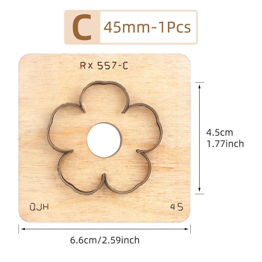 1 шт. Кожаный вырубной штамп DIY Лезвие-нож для вырезания лепестков цветов Форма-штамп для изготовления кожаных брелоков Кожевенное ремесло Штамп для пробивки
