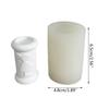 Cylinder Candle Holder Molds for DIY Candle Holder Gypsum Ornament Room Decorations, Easter Theme Pillar Candle Holder