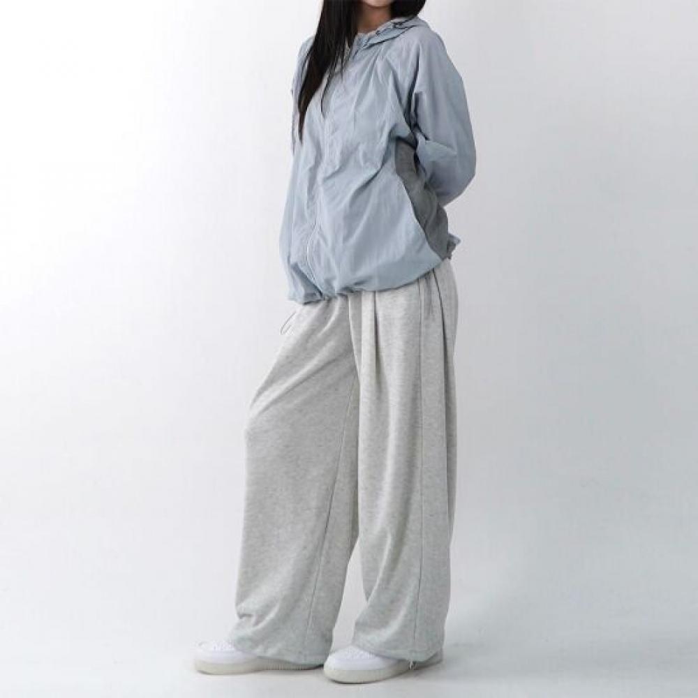 Onl Women Side Banding Pintuck Wide Pants Training Pants